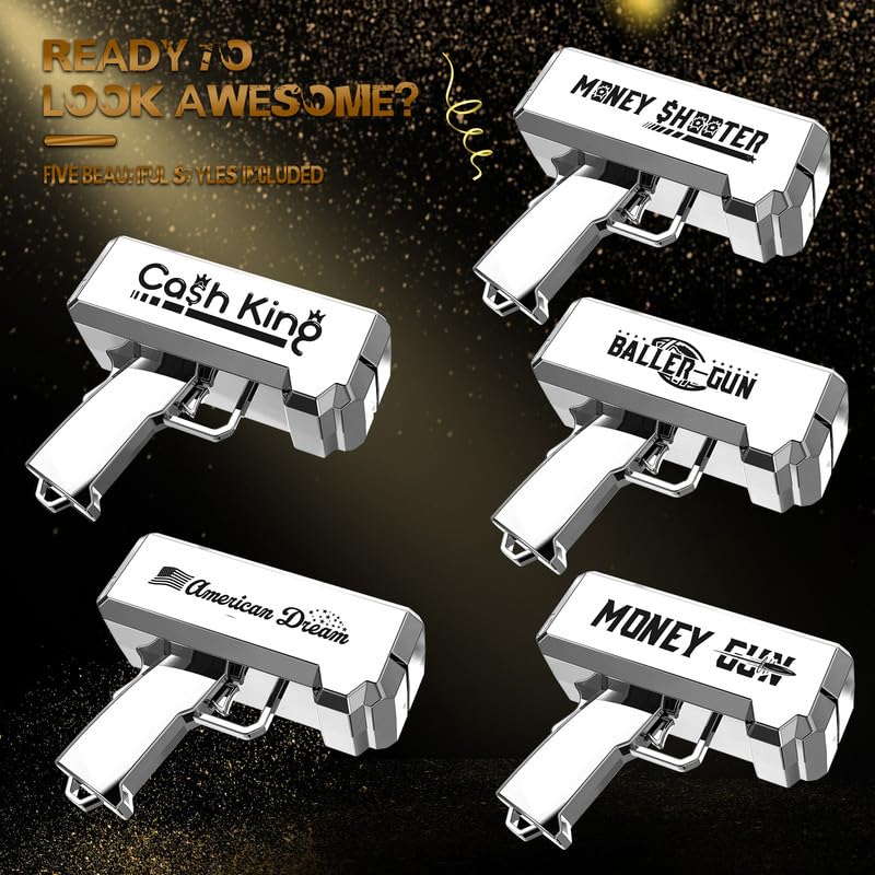 RUVINCE Money Gun Shooter - RUVINCE Money Gun for Movies That Look Real  Prop Gun Make it Rain  Handheld Cash Gun for Game Movies Party - Image 2